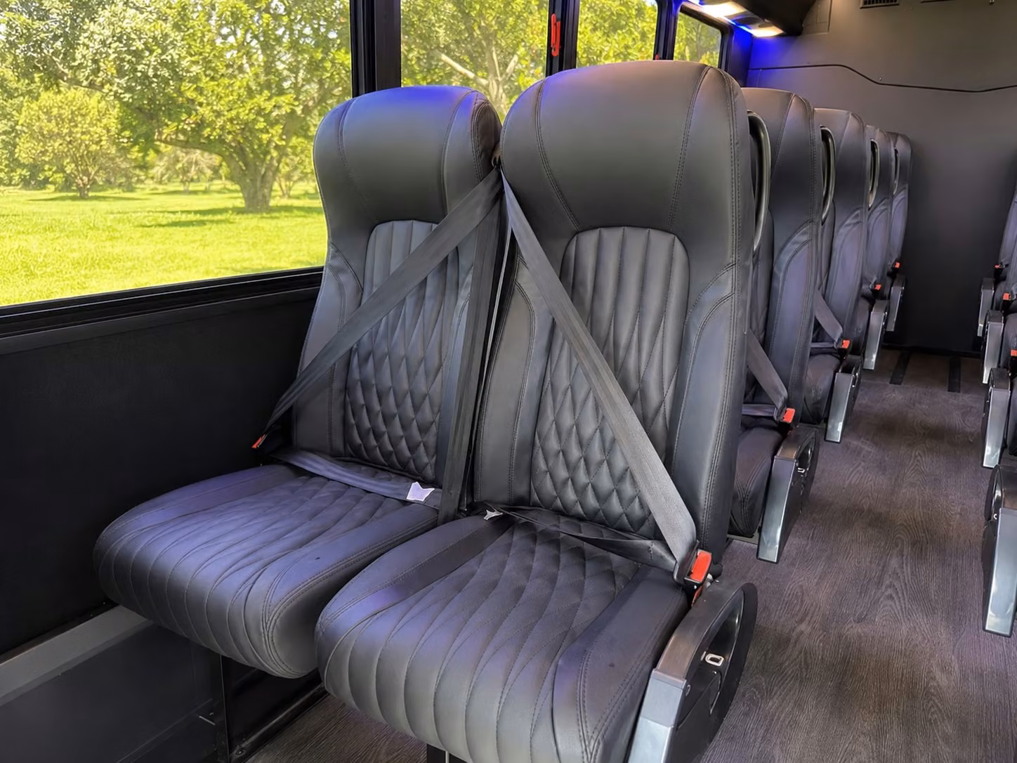 15 passenger minibus interior