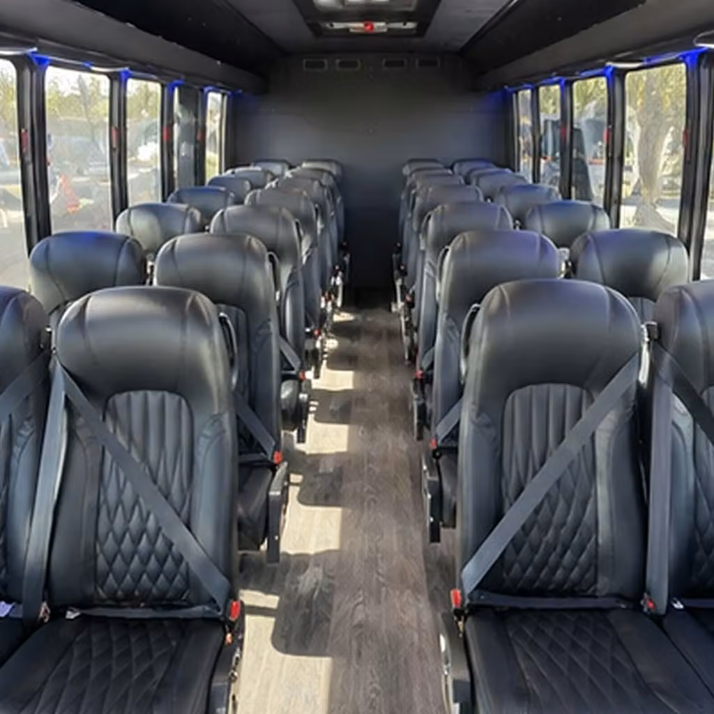 28 passenger minibus interior