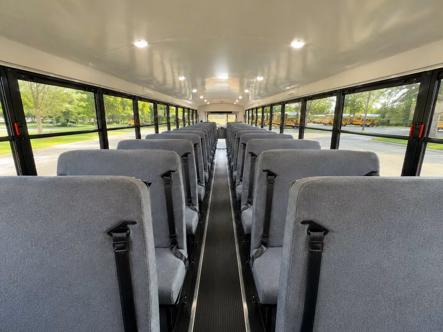school bus inside