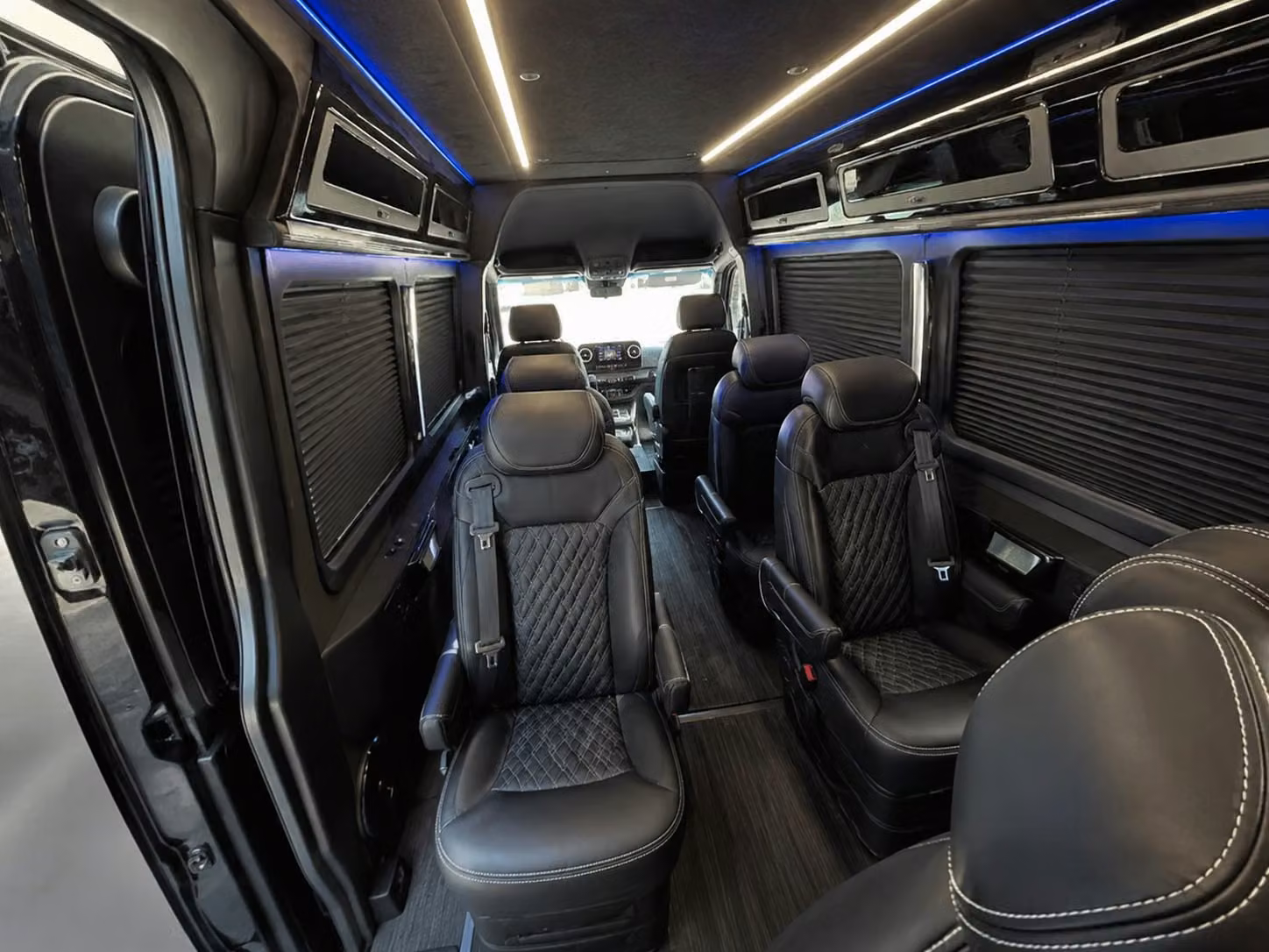 sprinter van with driver inside